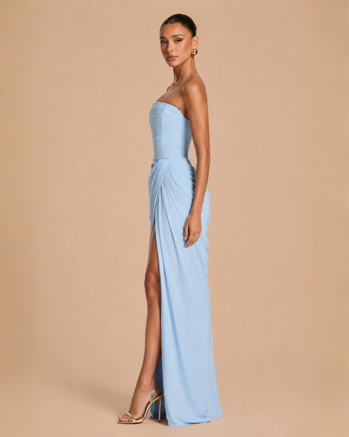 The Diana Maxi Dress - Baby Blue