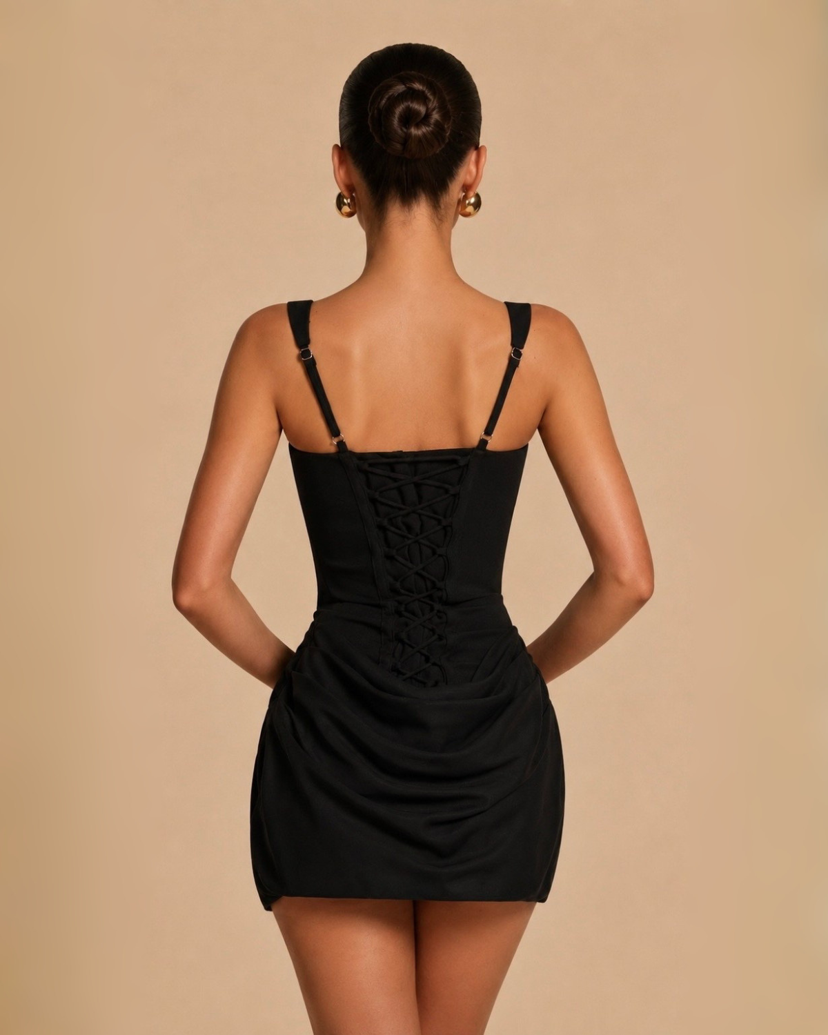 The Seraphina Mini Dress - Black