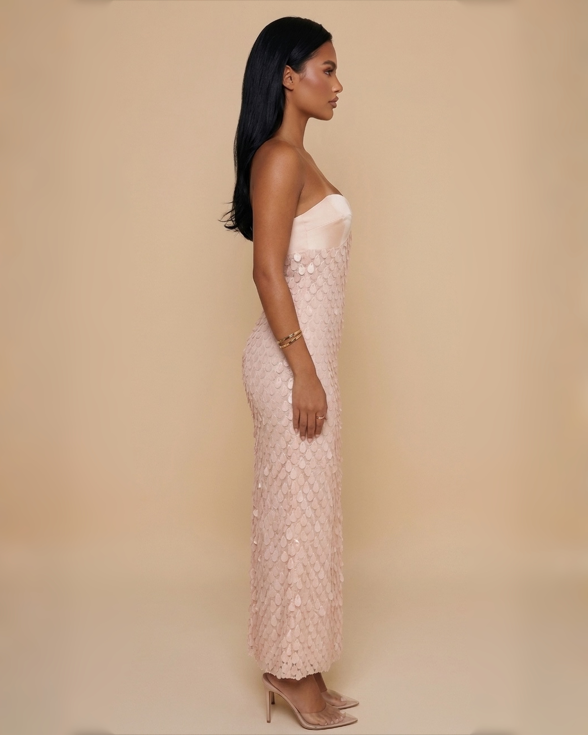 The Celeste Maxi Dress - Blush