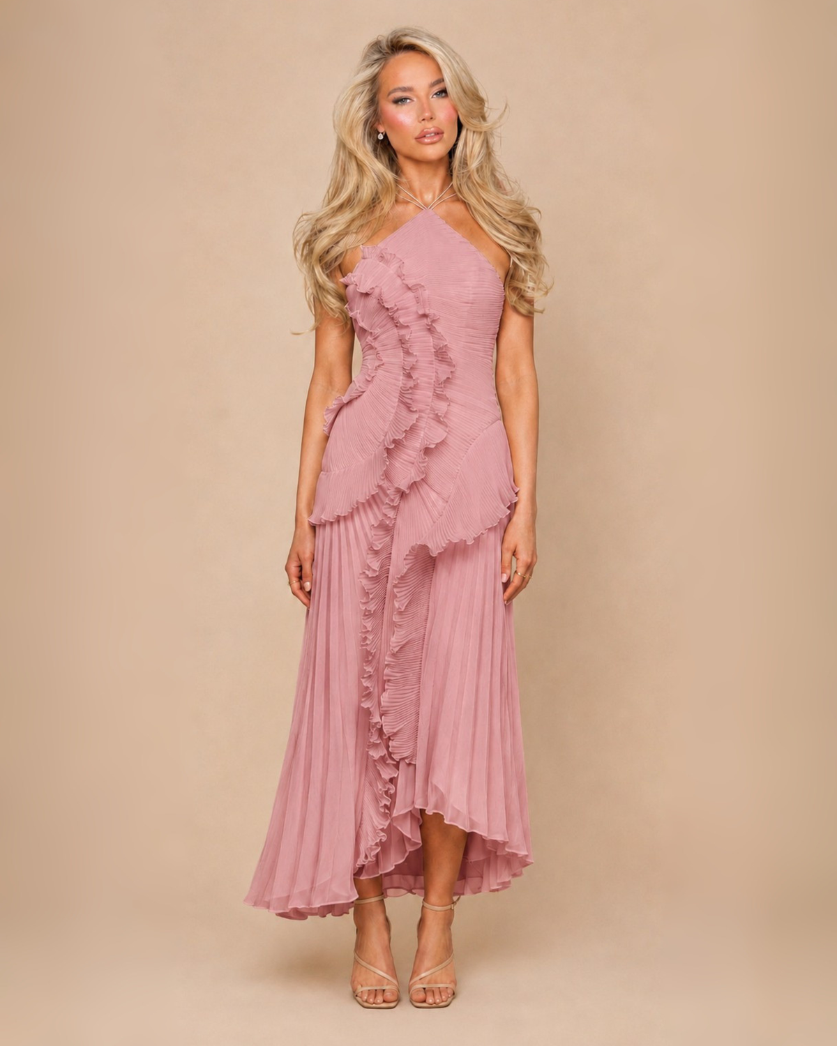 The Pamela Maxi Dress - Blush Pink