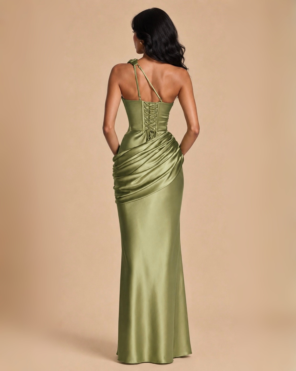 The Raquel Maxi Dress - Olive