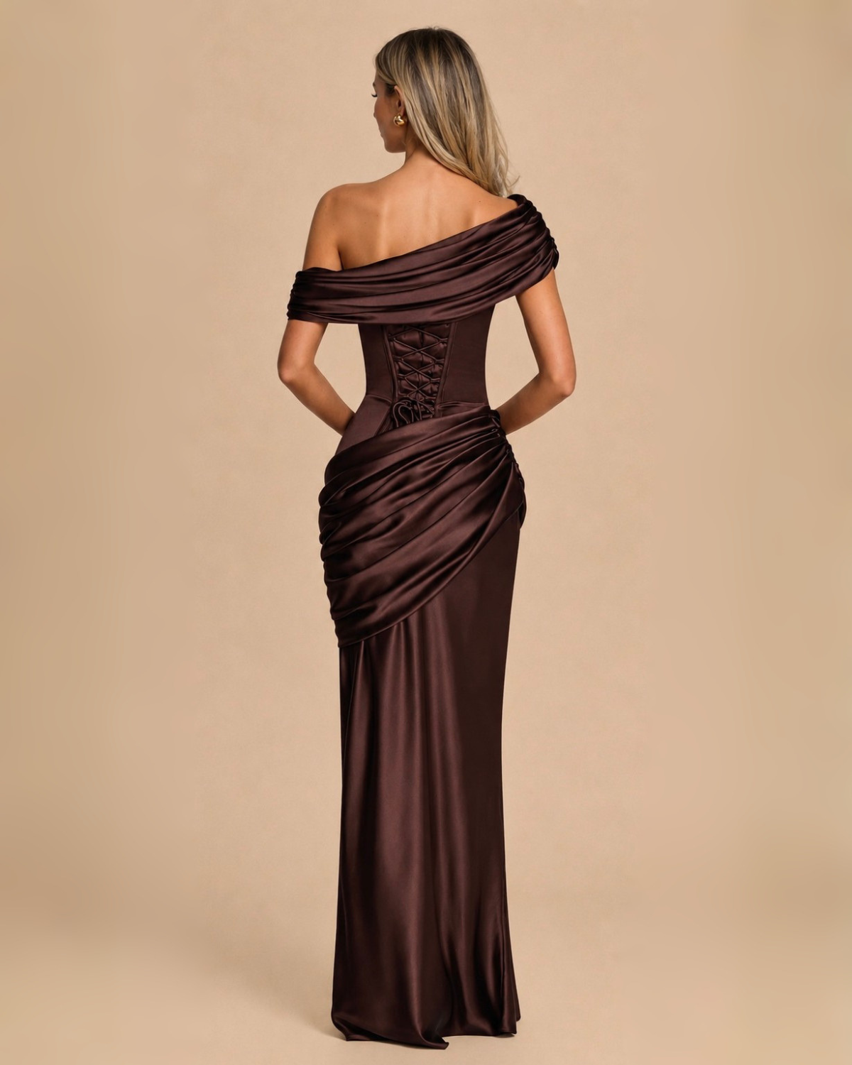 The Laverna Maxi Dress - Brown