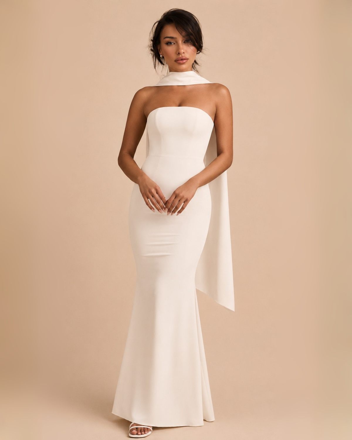 The Belsa Maxi Dress -  White