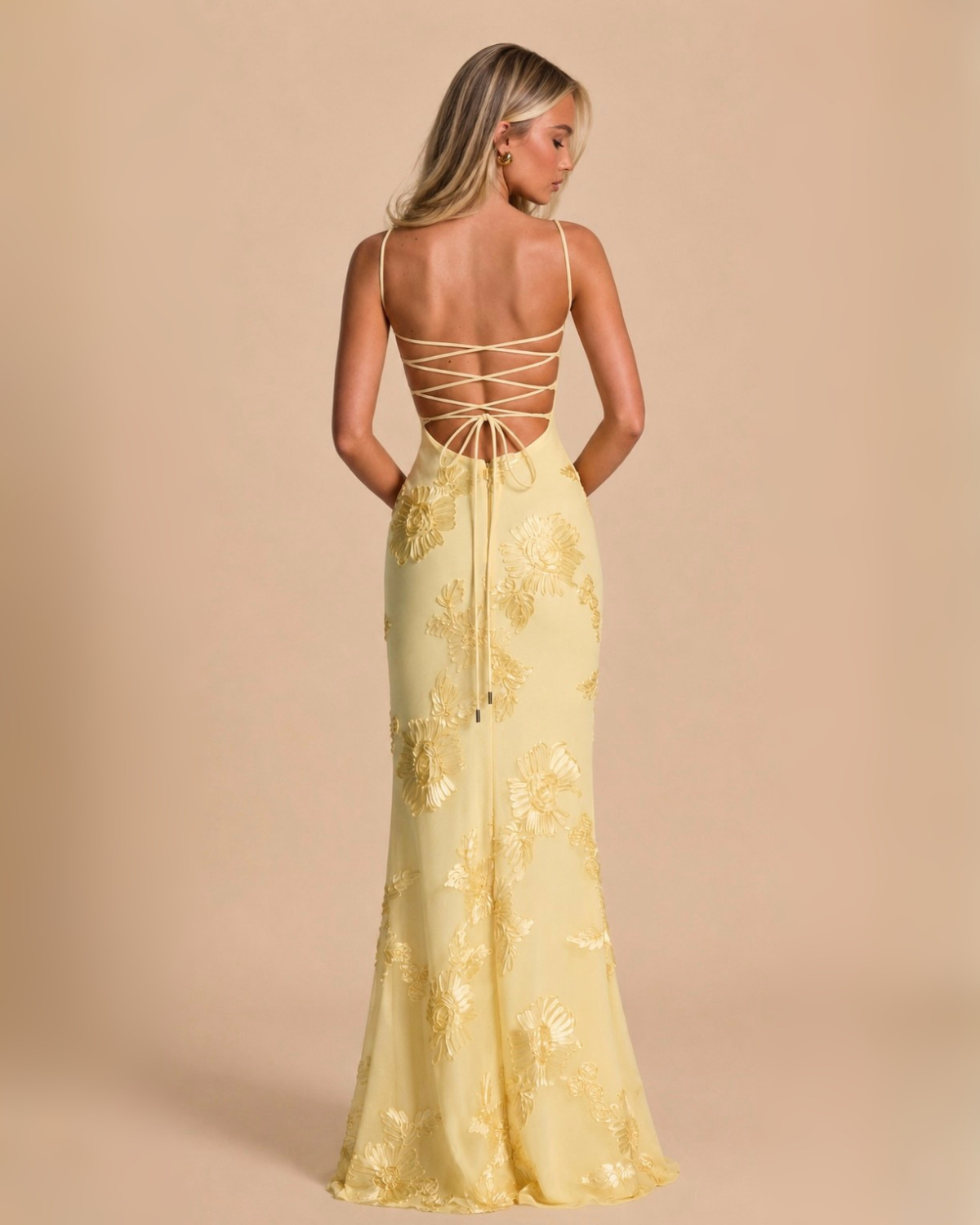The Juliet Floral Maxi Dress - Yellow