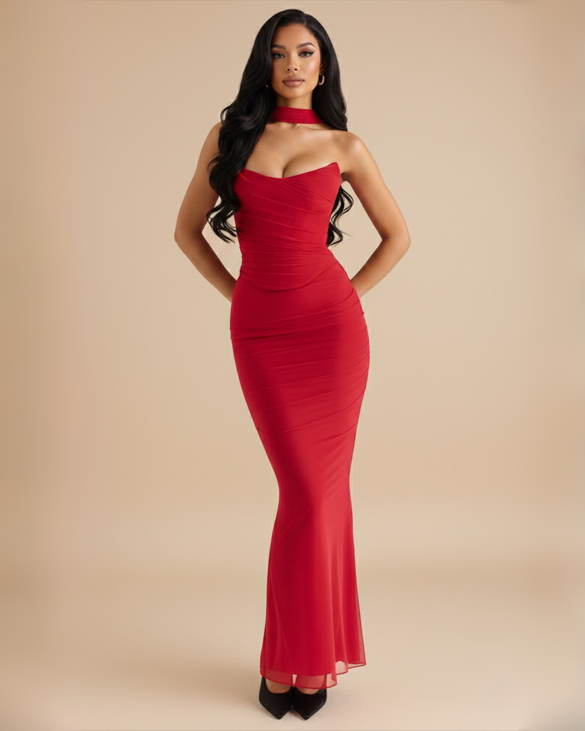 The Leilani Skirt Set - Red