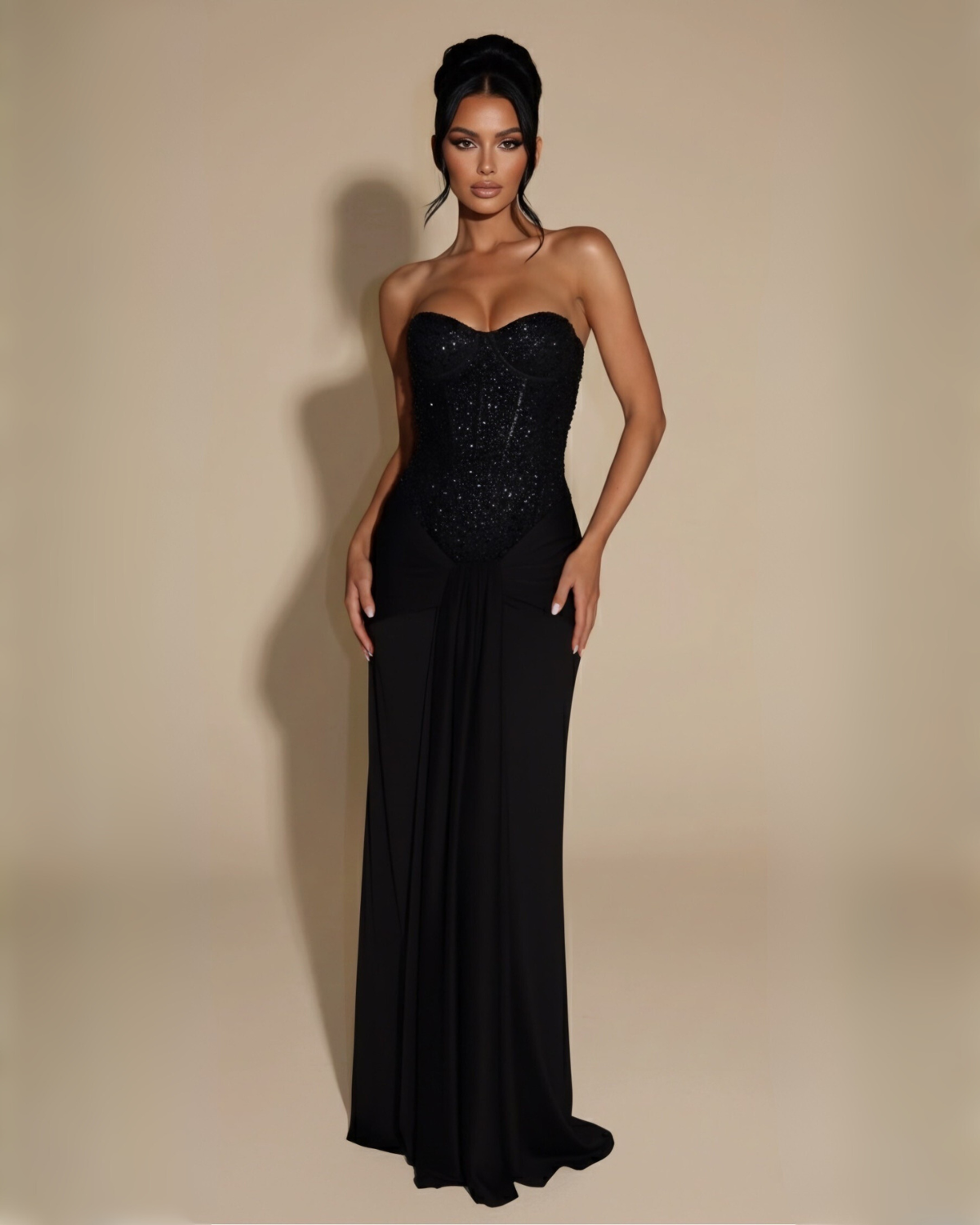 The Arabella Maxi Dress - Black