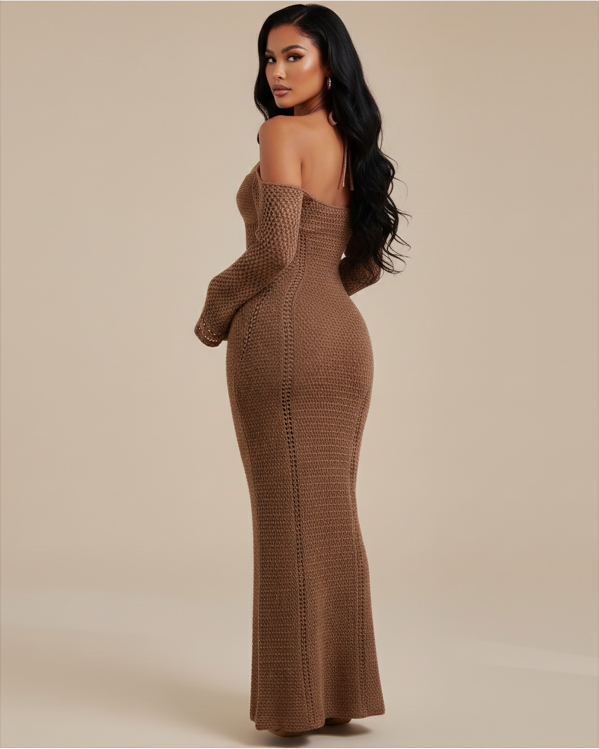 The Tatiana Maxi Dress - Brown
