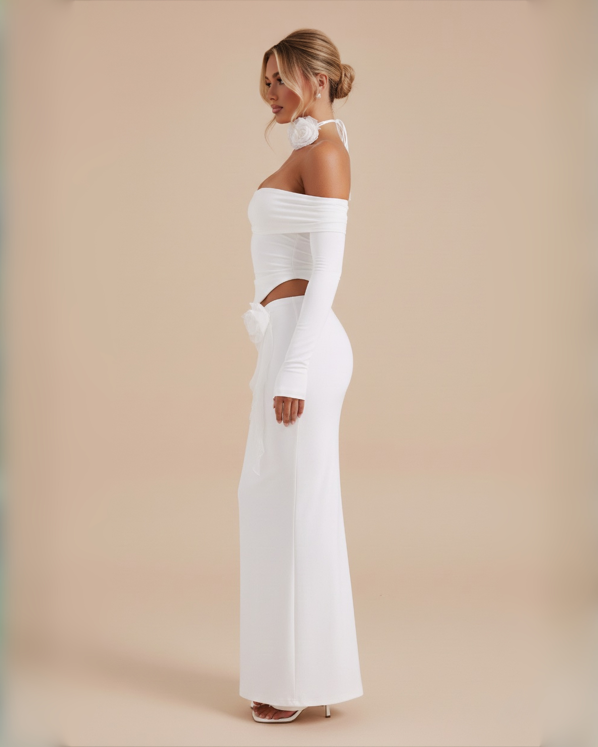 The Barbara Skirt Set - White