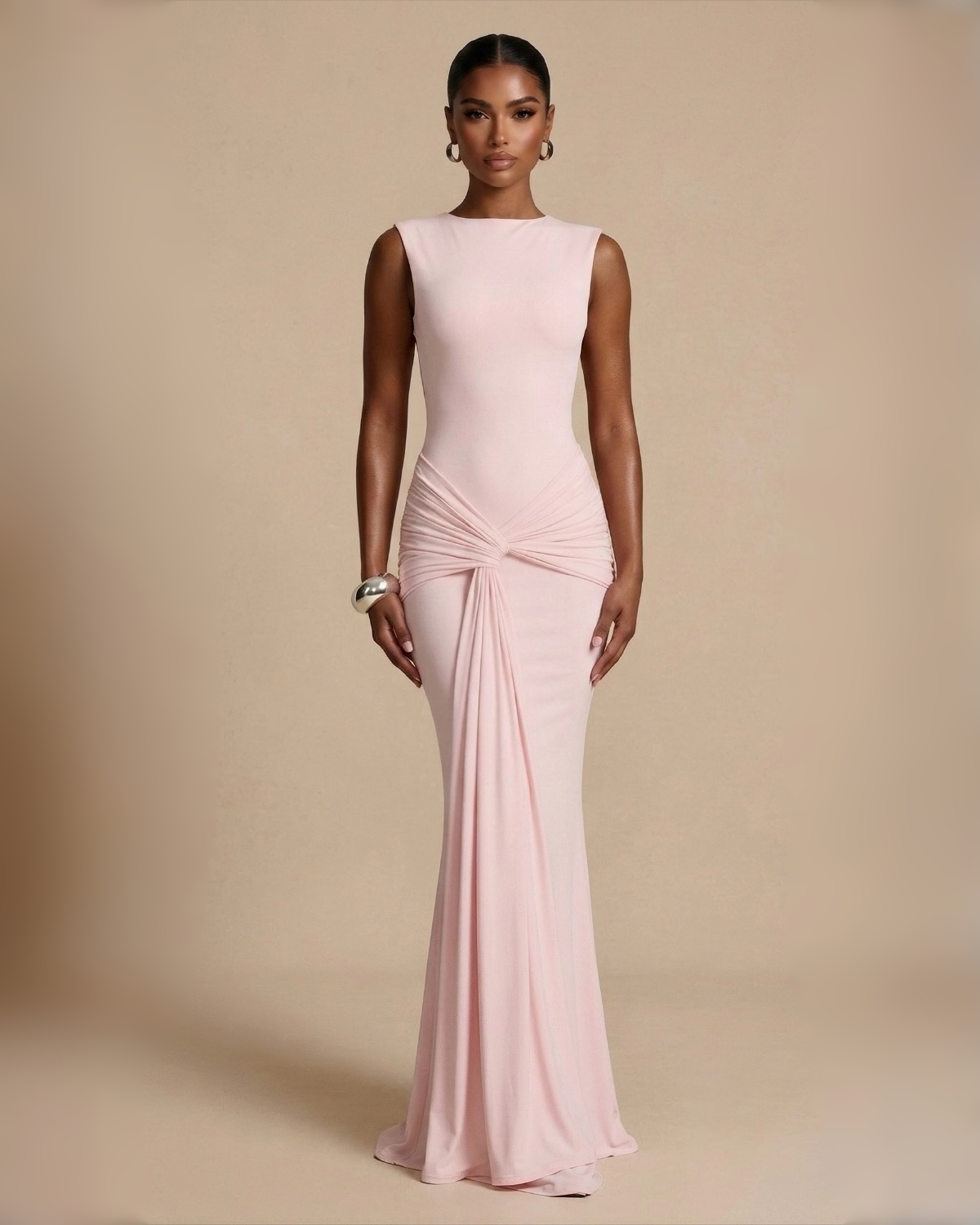 The Serenity Maxi Dress - Baby Pink