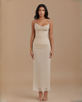 The Tamara Sleeveless Maxi Dress - Beige