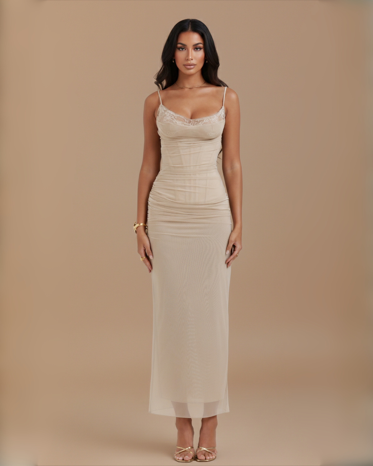 The Tamara Sleeveless Maxi Dress - Grey