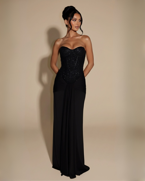 The Arabella Maxi Dress - Black