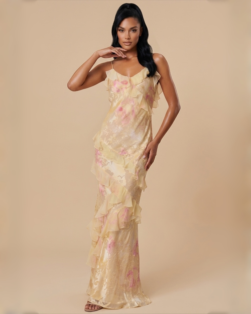 The Blossom Maxi Dress - Yellow