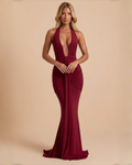 The Angelica Maxi Dress - Cherry Red