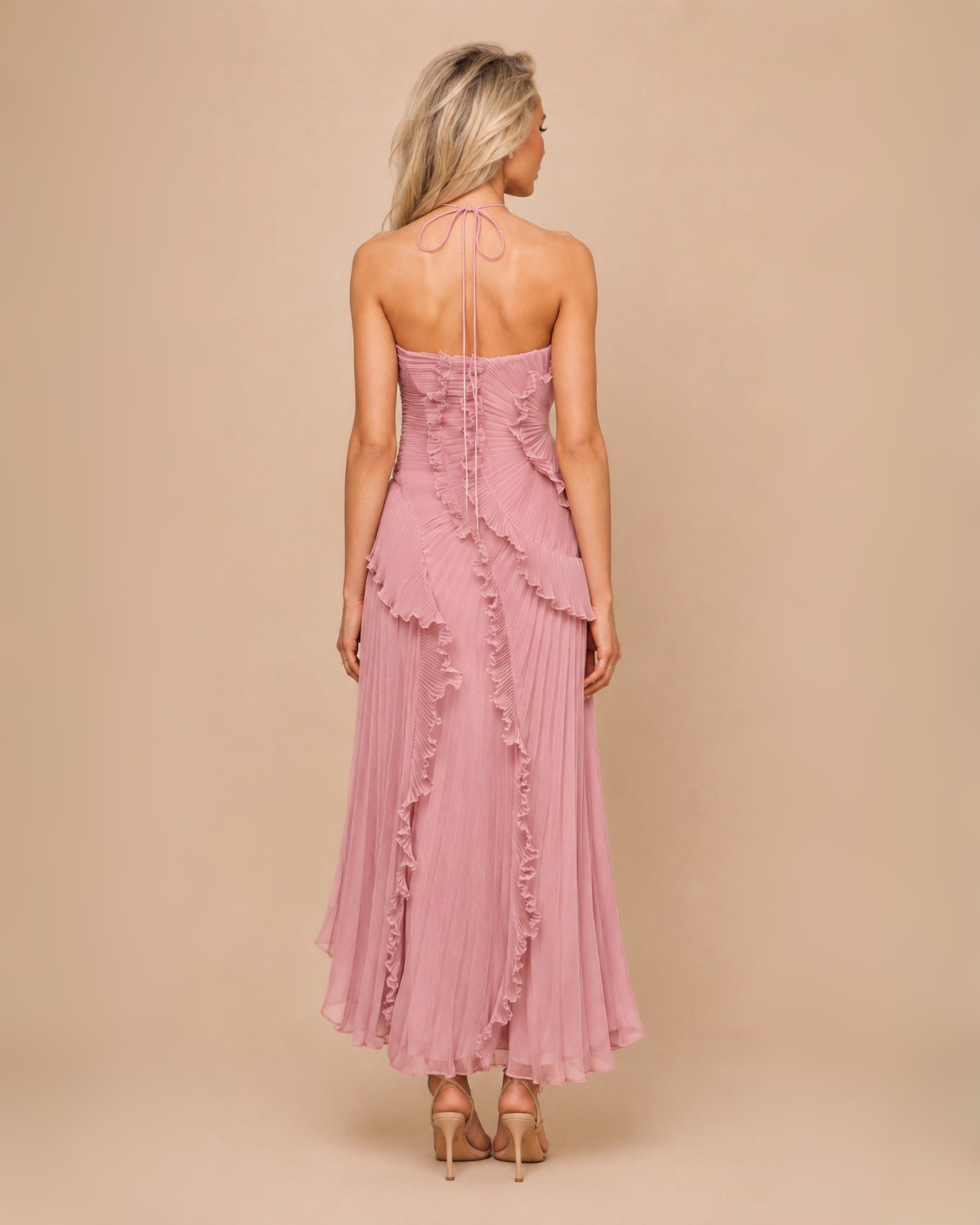 The Pamela Maxi Dress - Blush Pink