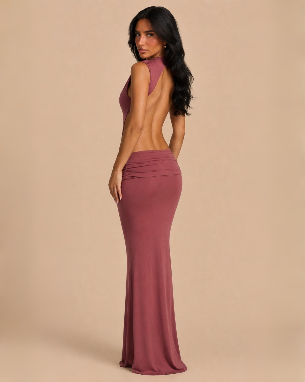 The Chantelle Maxi Dress - Dusty Rose
