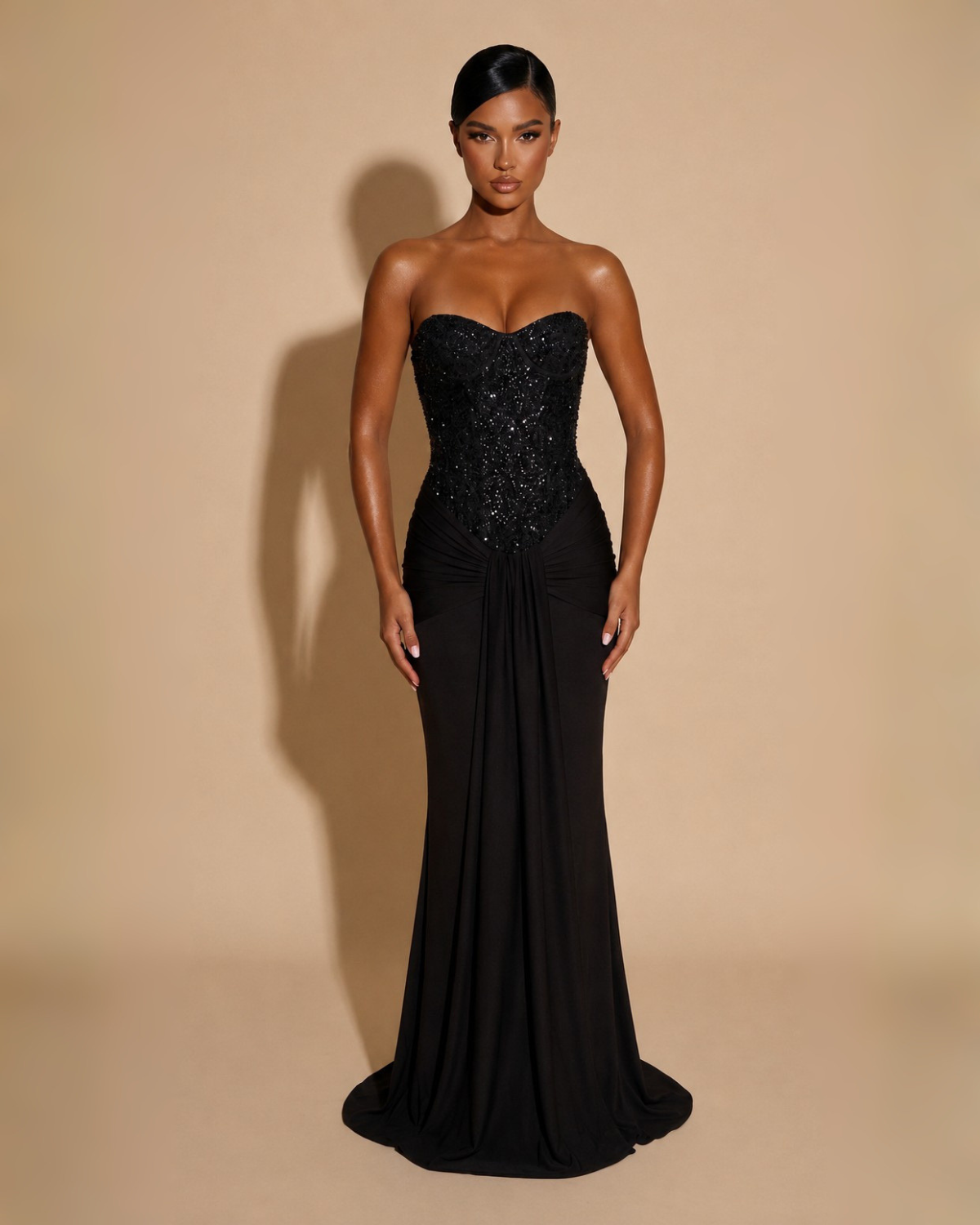 The Arabella Maxi Dress - Black