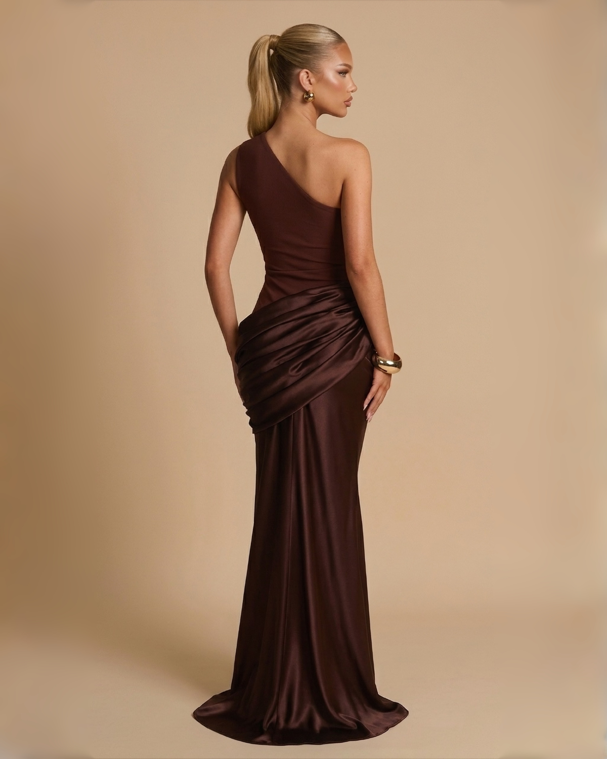 The Samira Maxi Dress - Brown