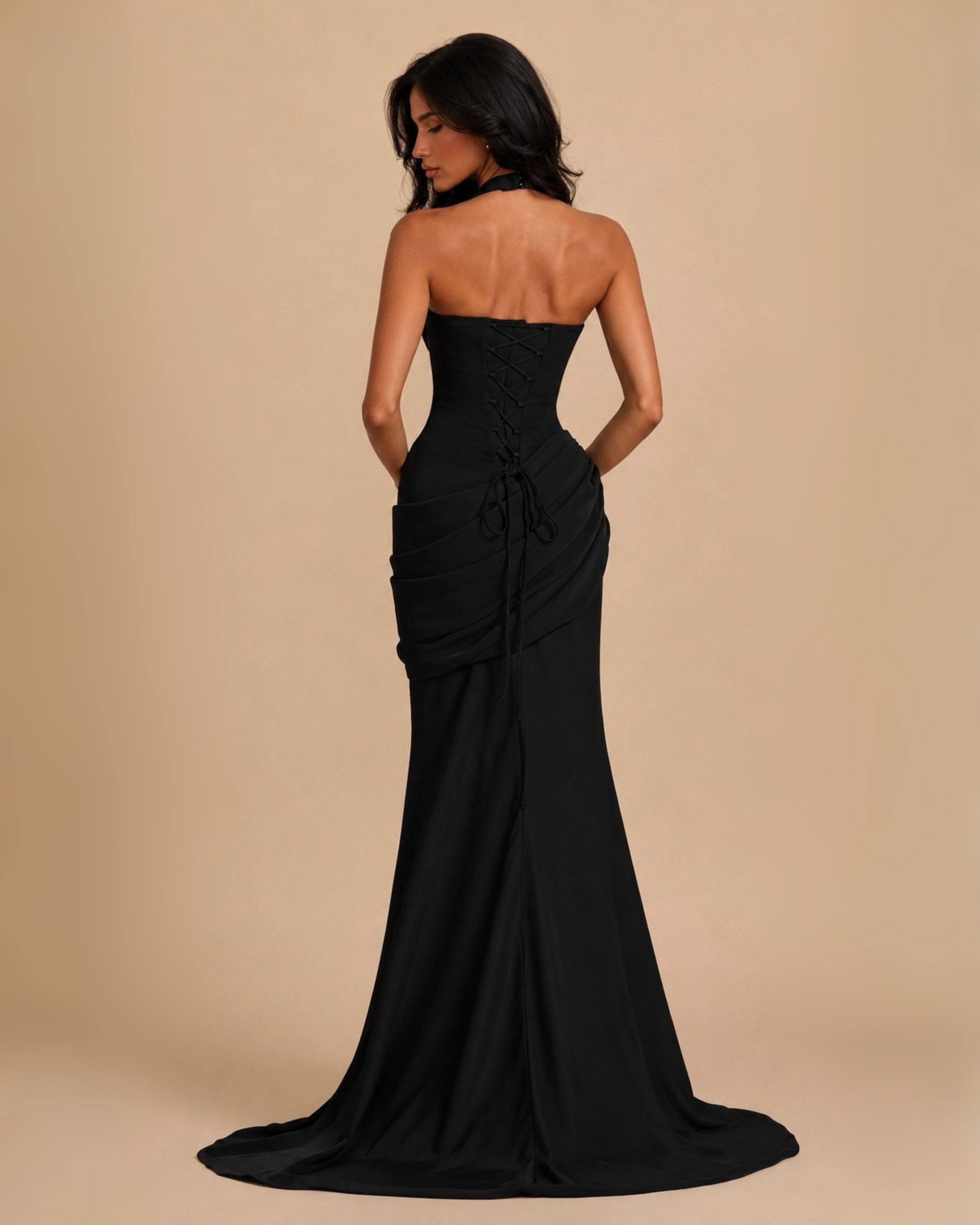 The Elyna Maxi Dress - Black