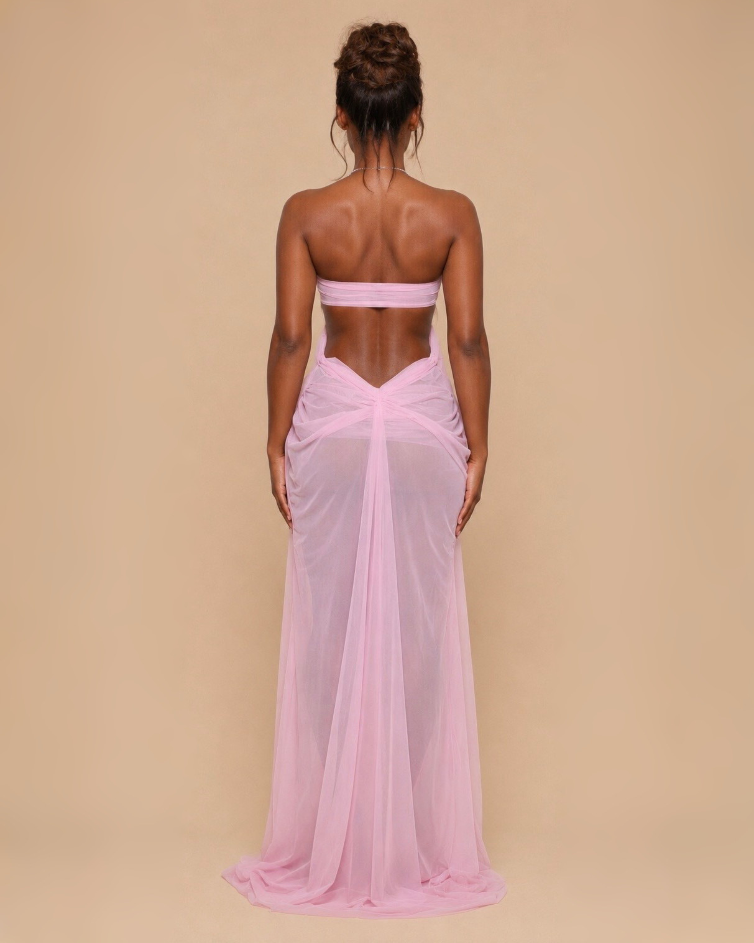 The Kiana Maxi Dress - Baby Pink
