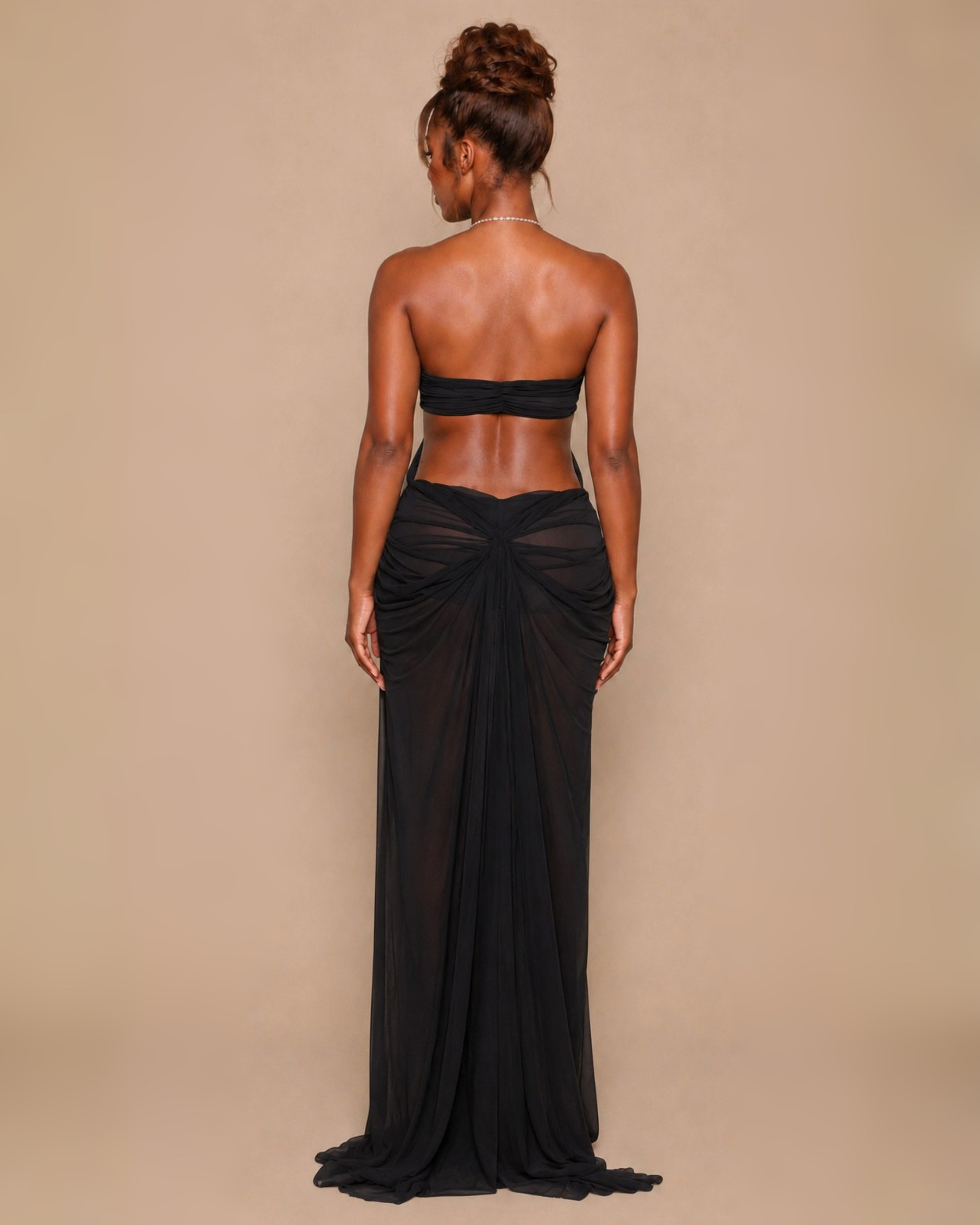 The Kiana Maxi Dress - Black