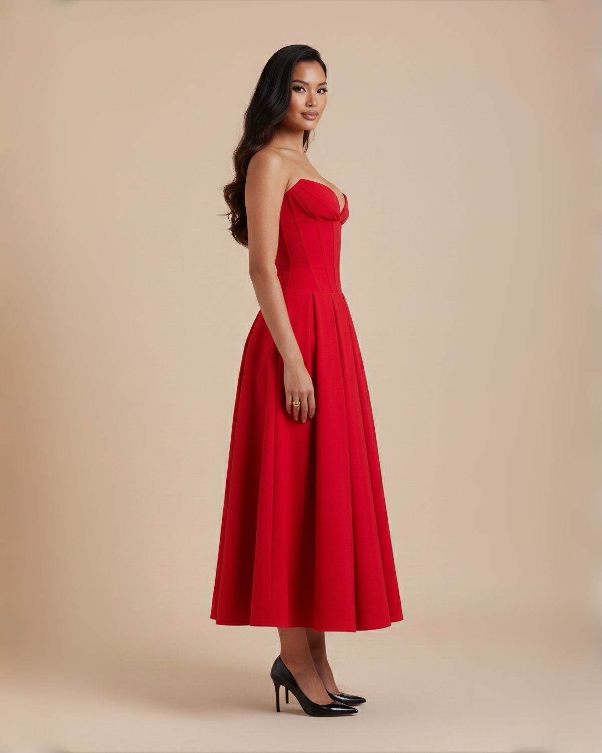 The Josephine Maxi Dress - Red