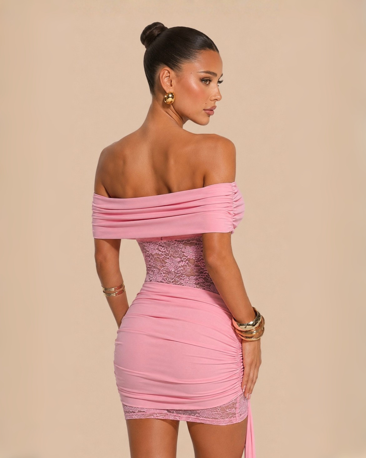 The Leah Mini Dress - Pink