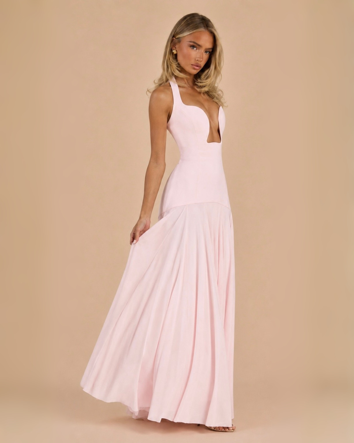 The Belle Maxi Dress - Baby Pink