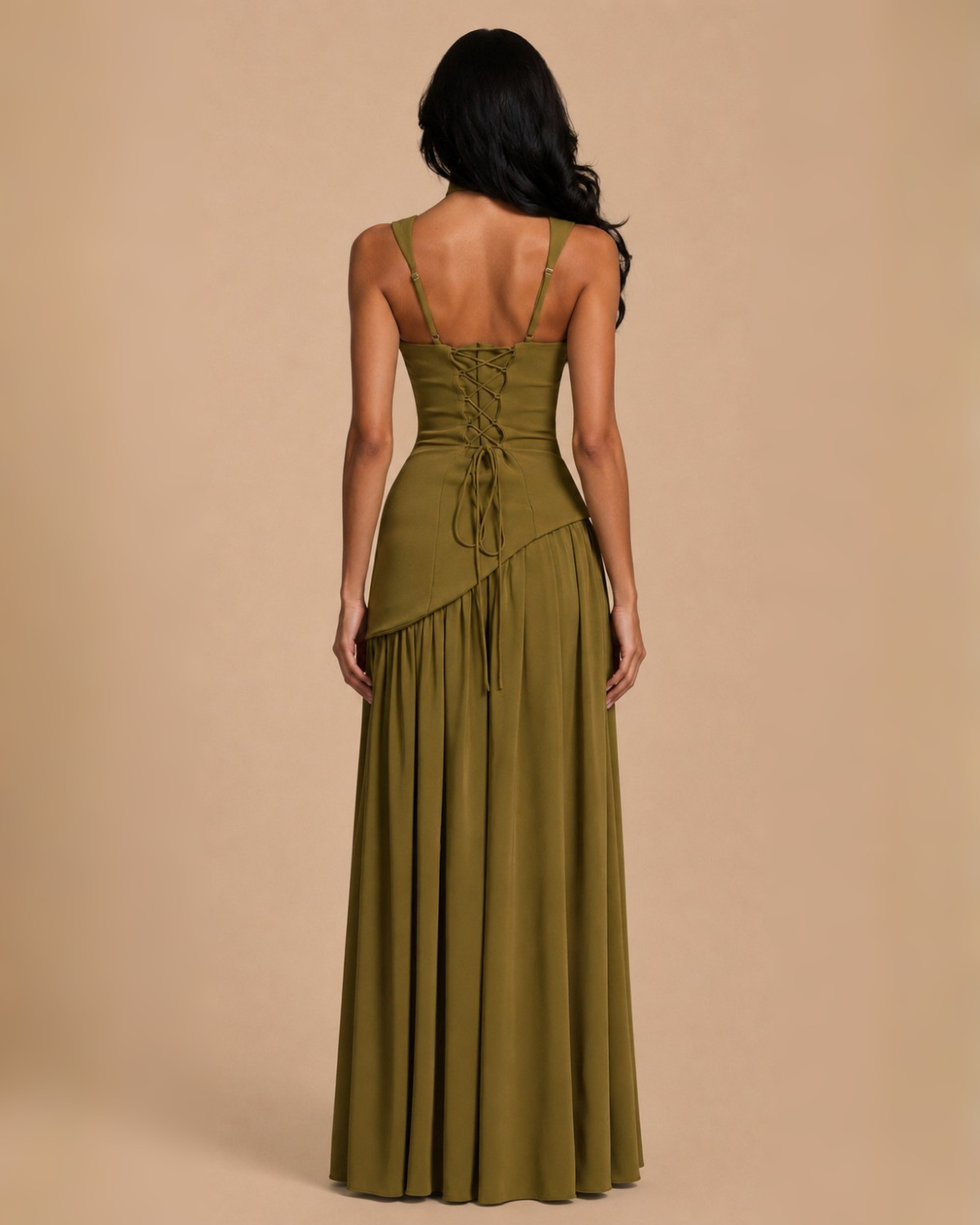 The Stephanie Maxi Dress - Olive
