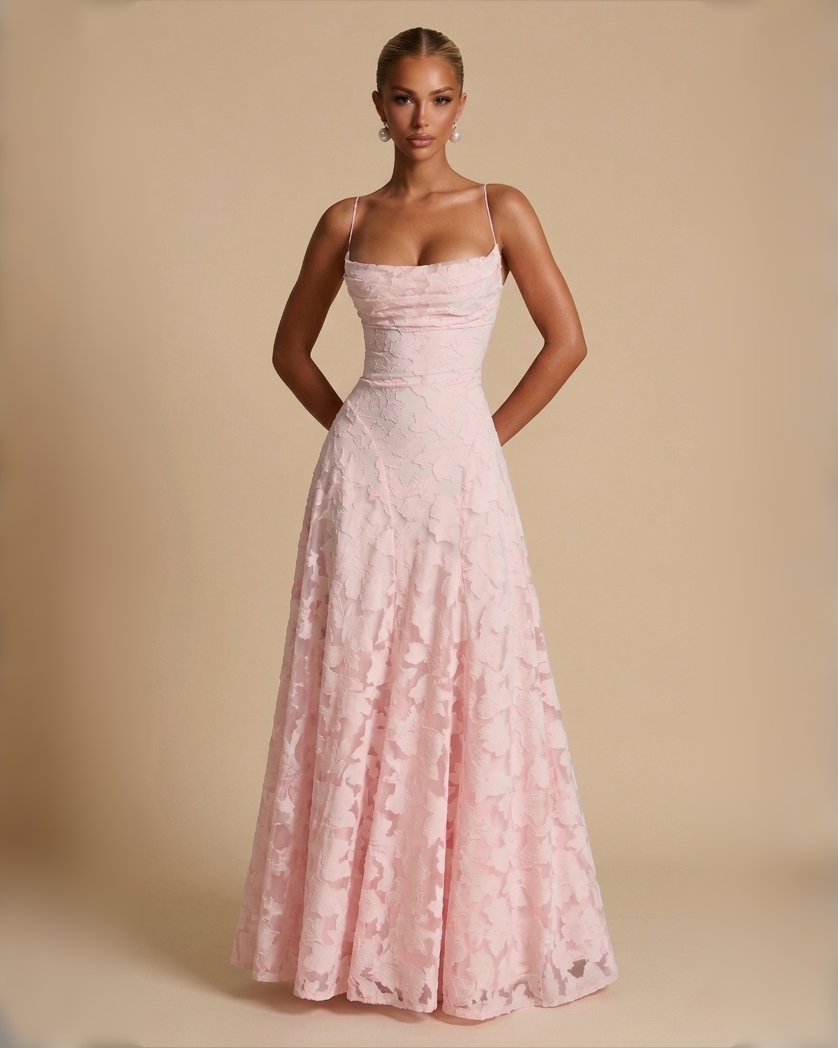 The Lola Maxi Dress - Baby Pink