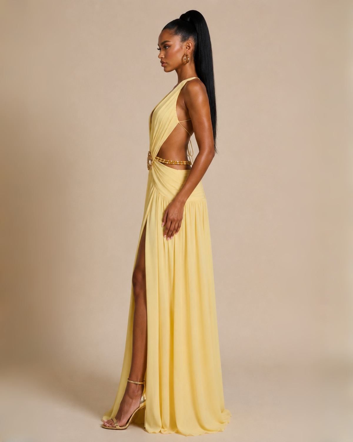 The Alula Maxi Dress - Yellow