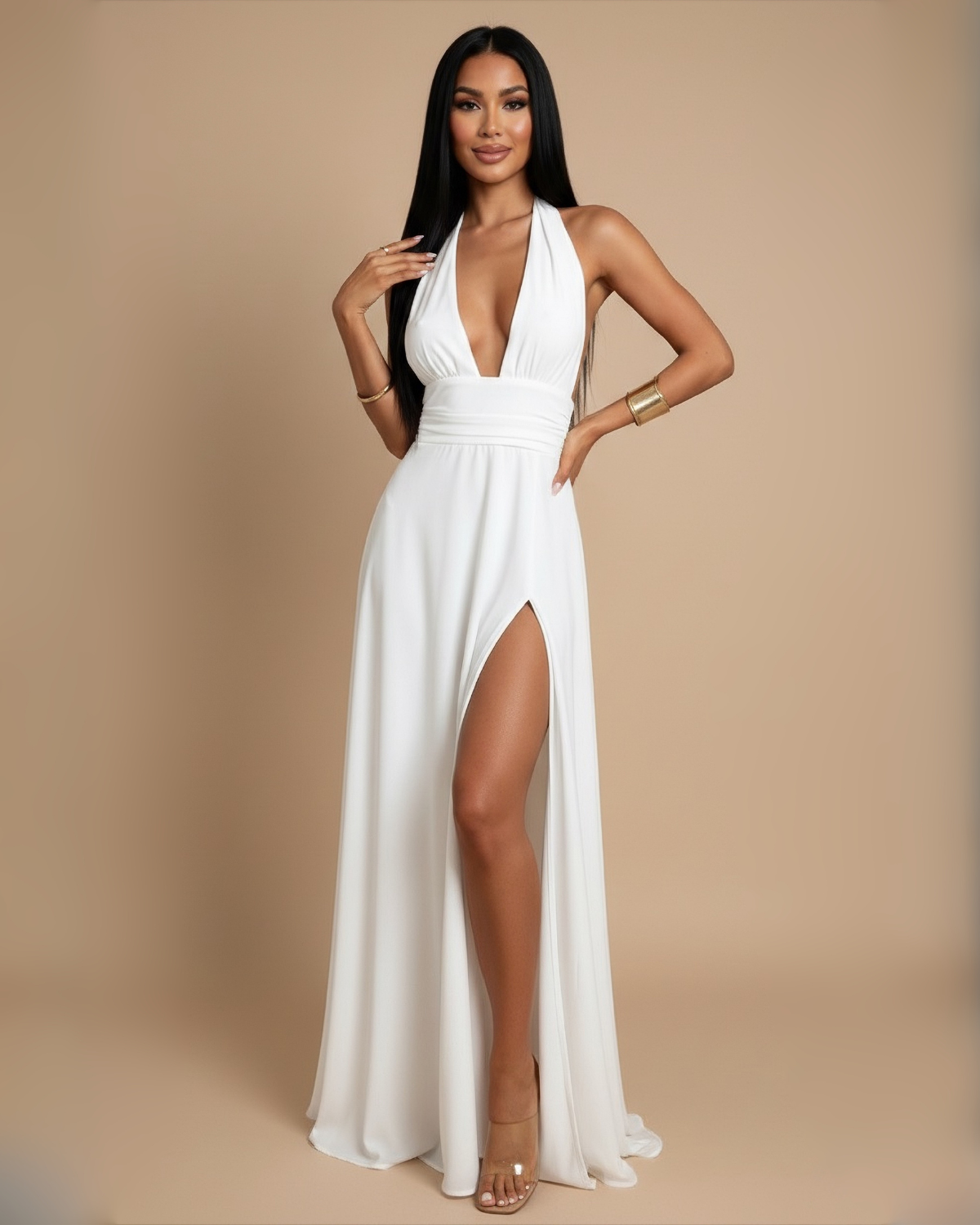 The Chloe Maxi Dress - White