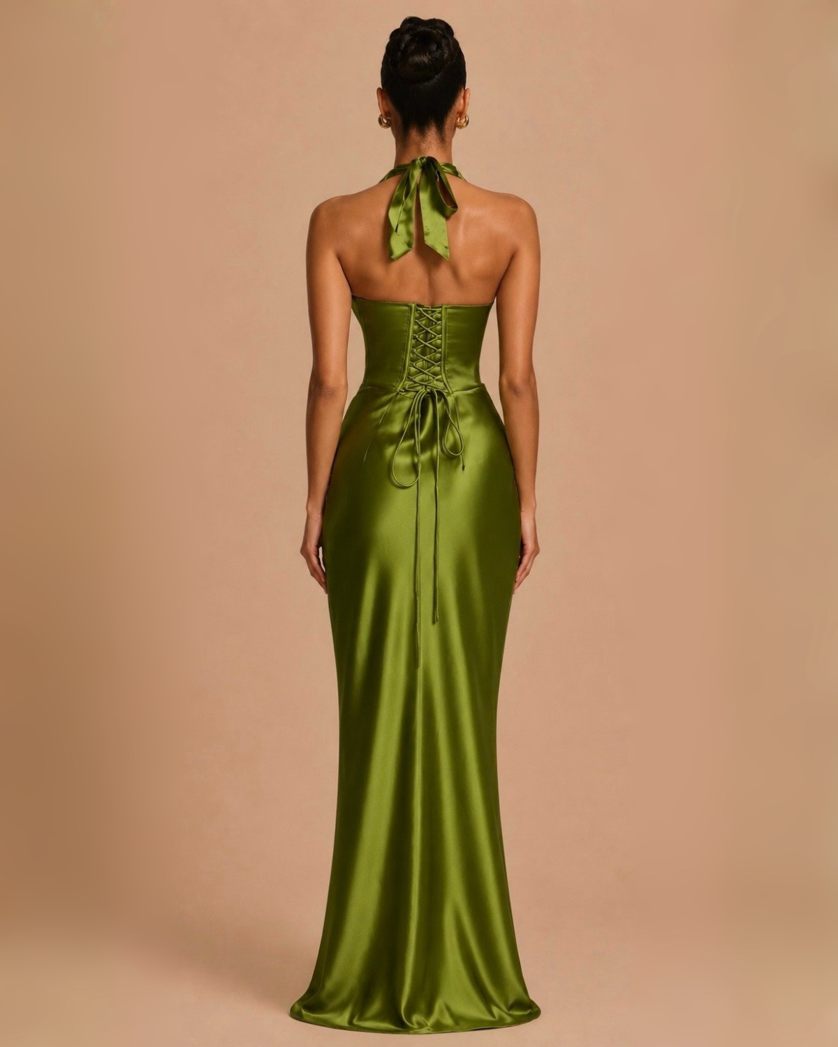 The Mabella Maxi Dress - Green