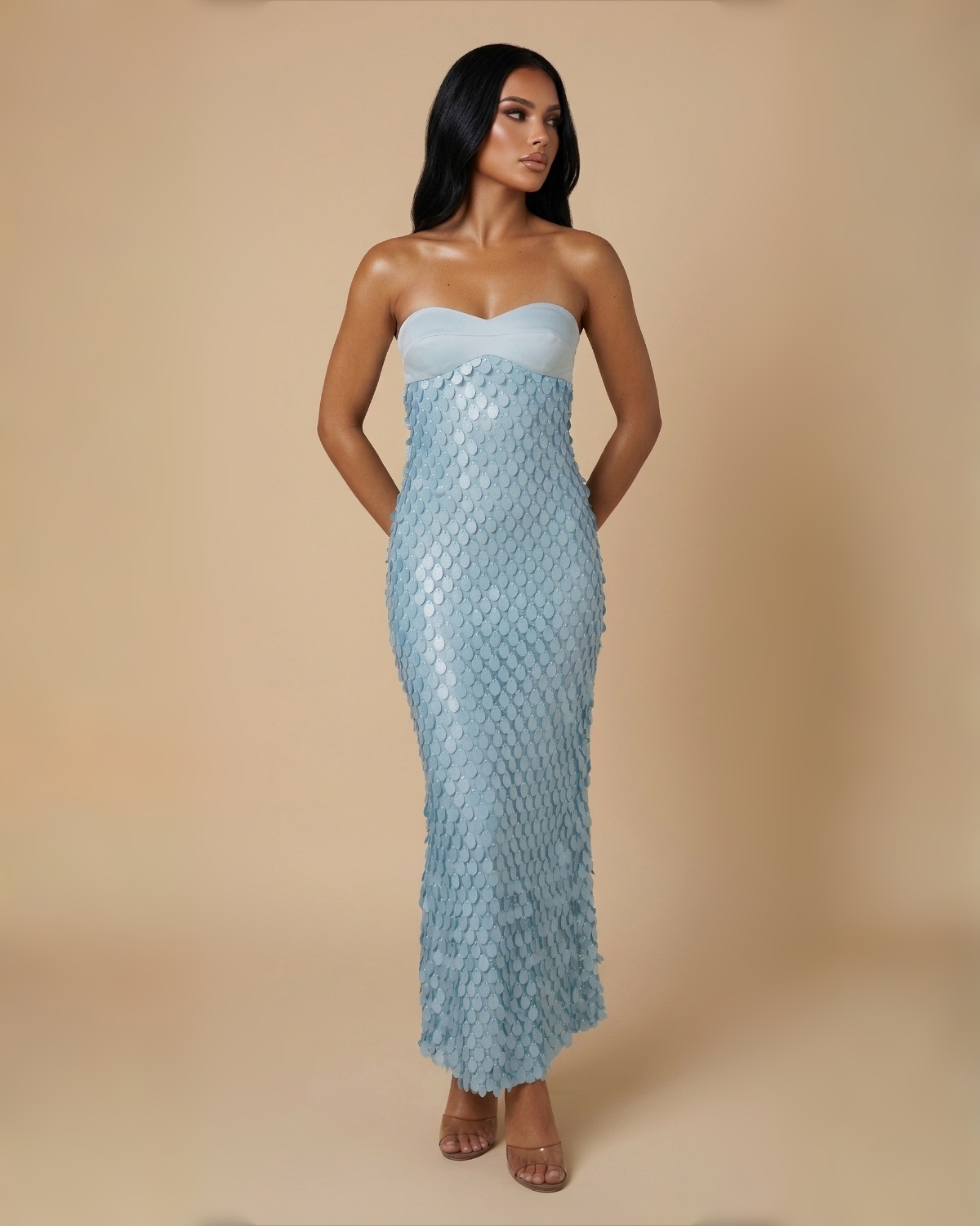 The Celeste Maxi Dress - Blue