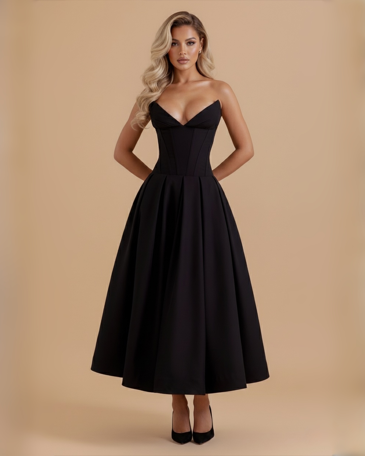 The Josephine Maxi Dress - Black