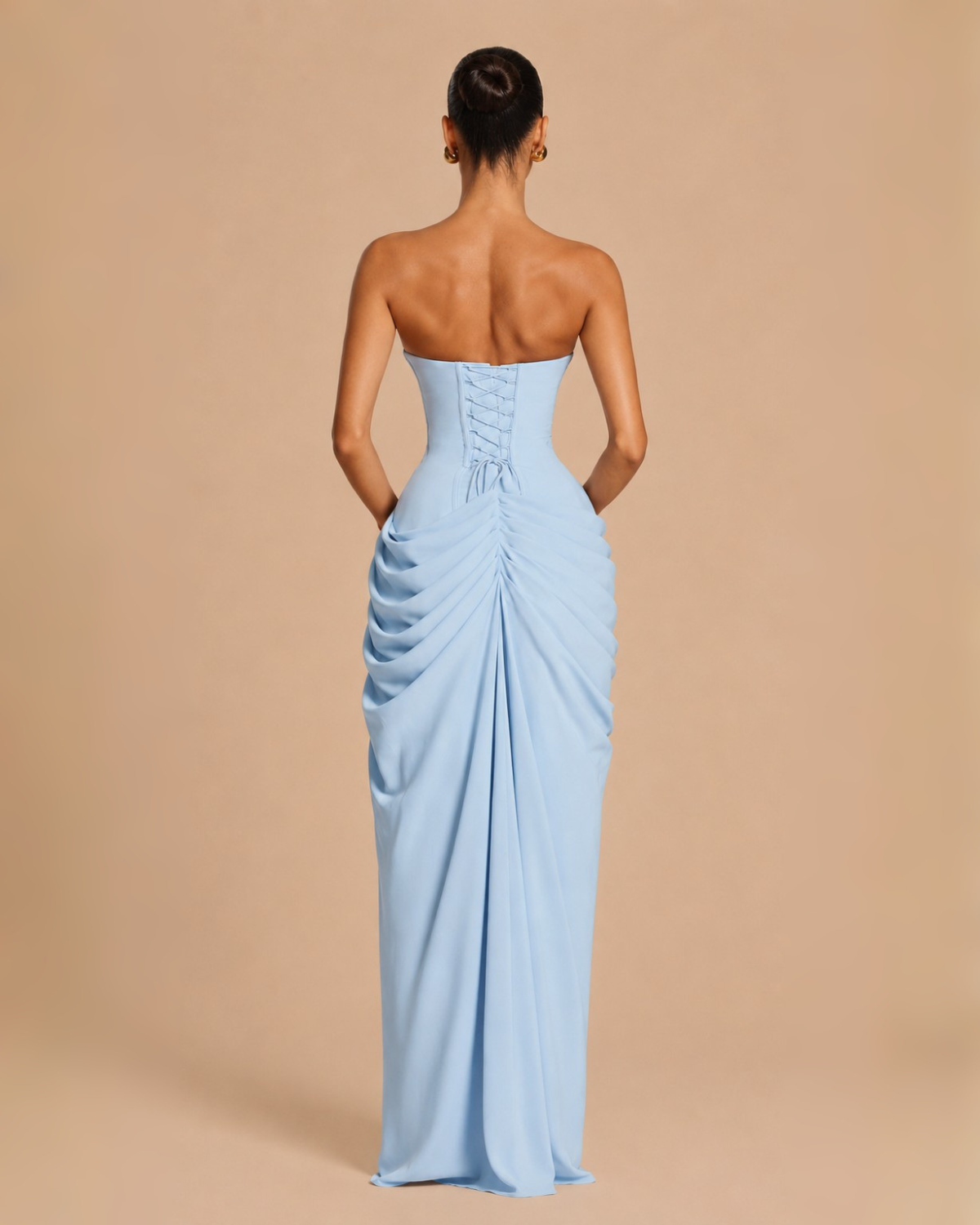 The Diana Maxi Dress - Baby Blue