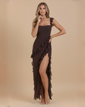The Camille Maxi Dress - Brown
