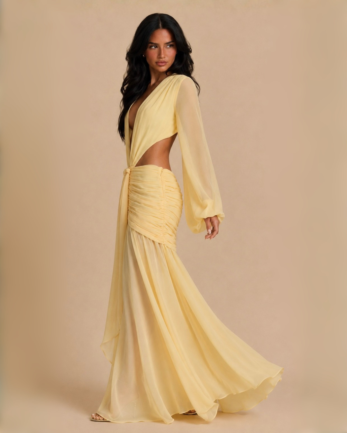 The Sasha Maxi Dress - Yellow