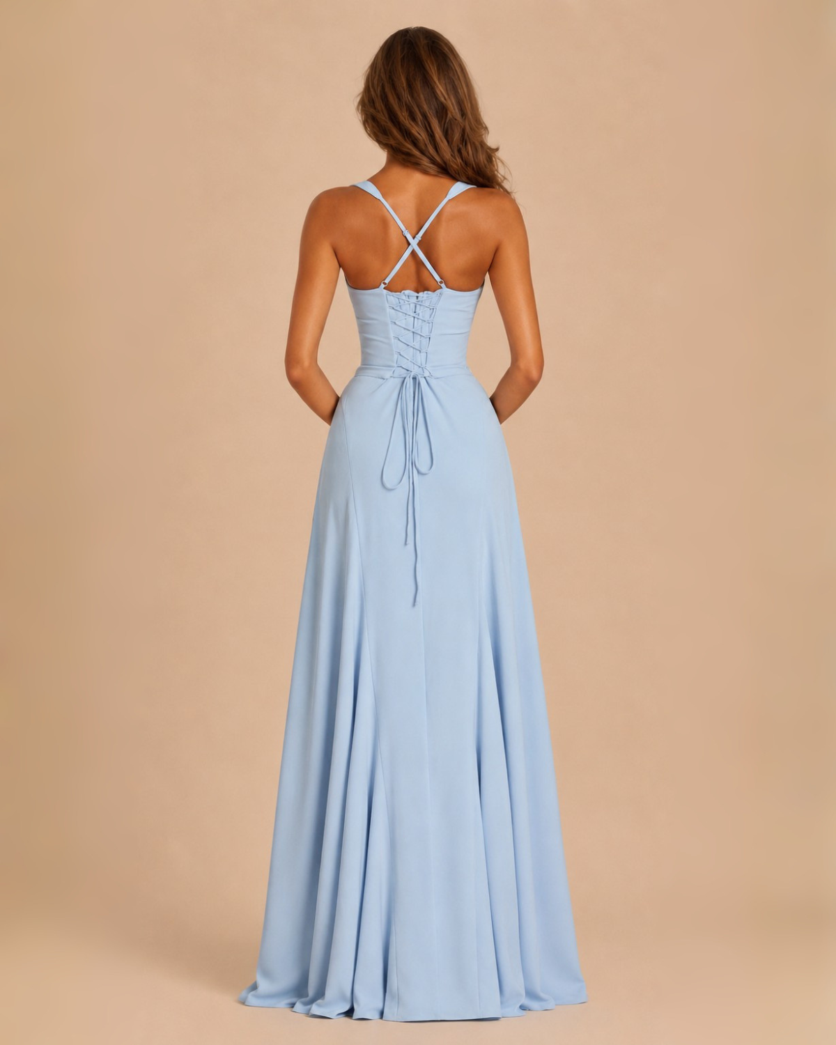 The Minette Maxi Dress - Baby Blue