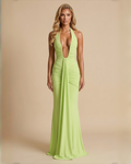 The Angelica Maxi Dress -  Lime Green