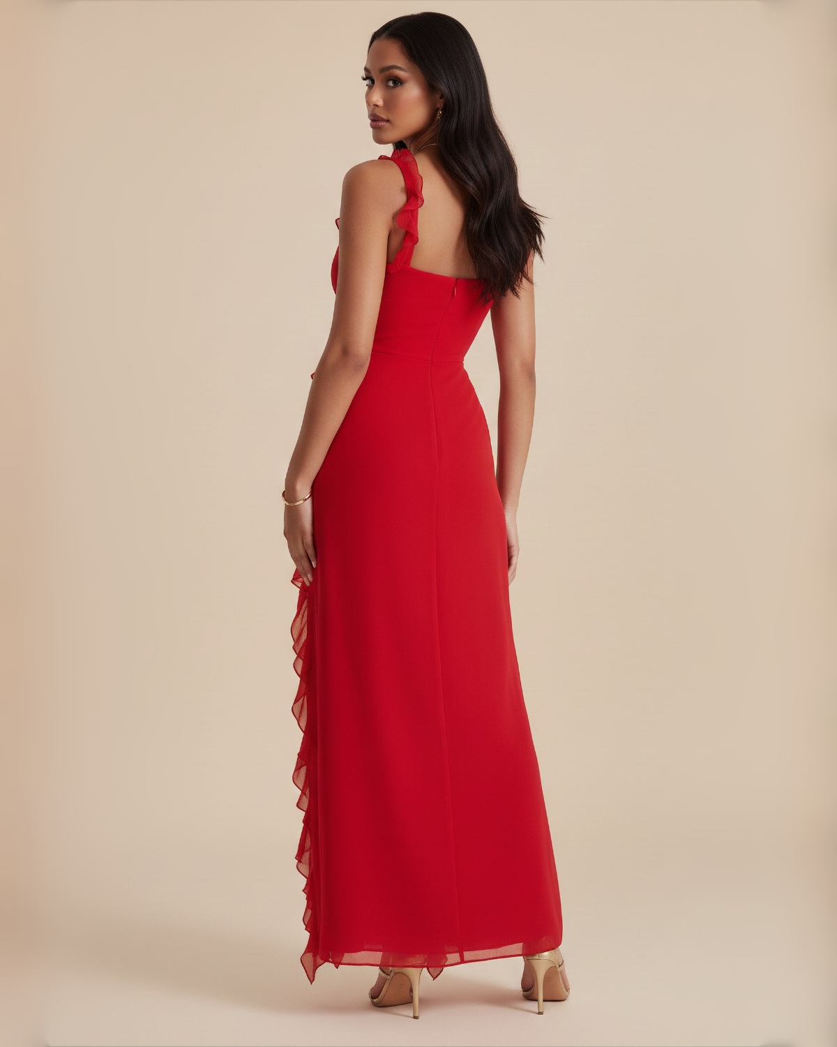 The Camille Maxi Dress - Red