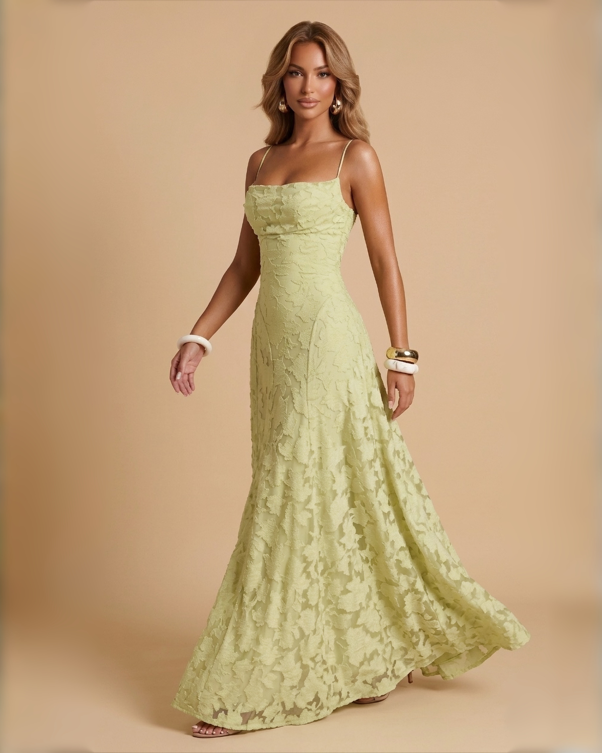 The Lola Maxi Dress - Light Green