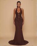 The Icelynn Maxi Dress - Brown