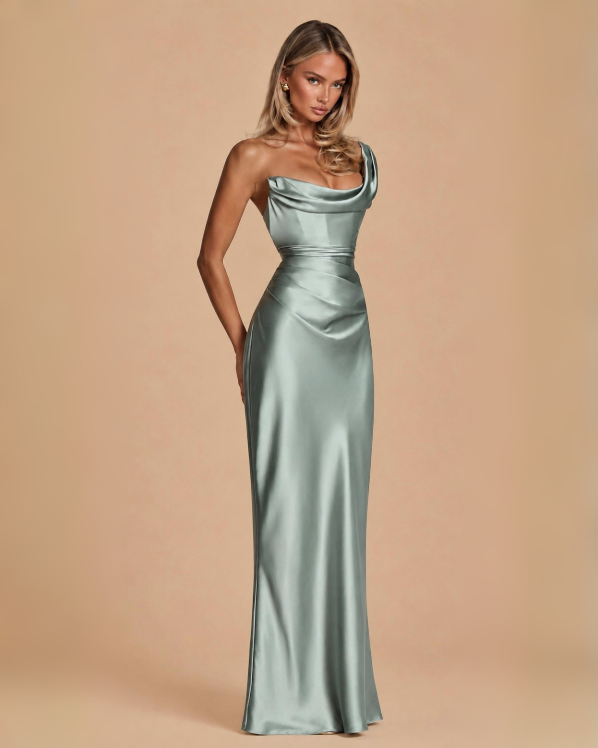 The Averie Maxi Dress - Sage Green