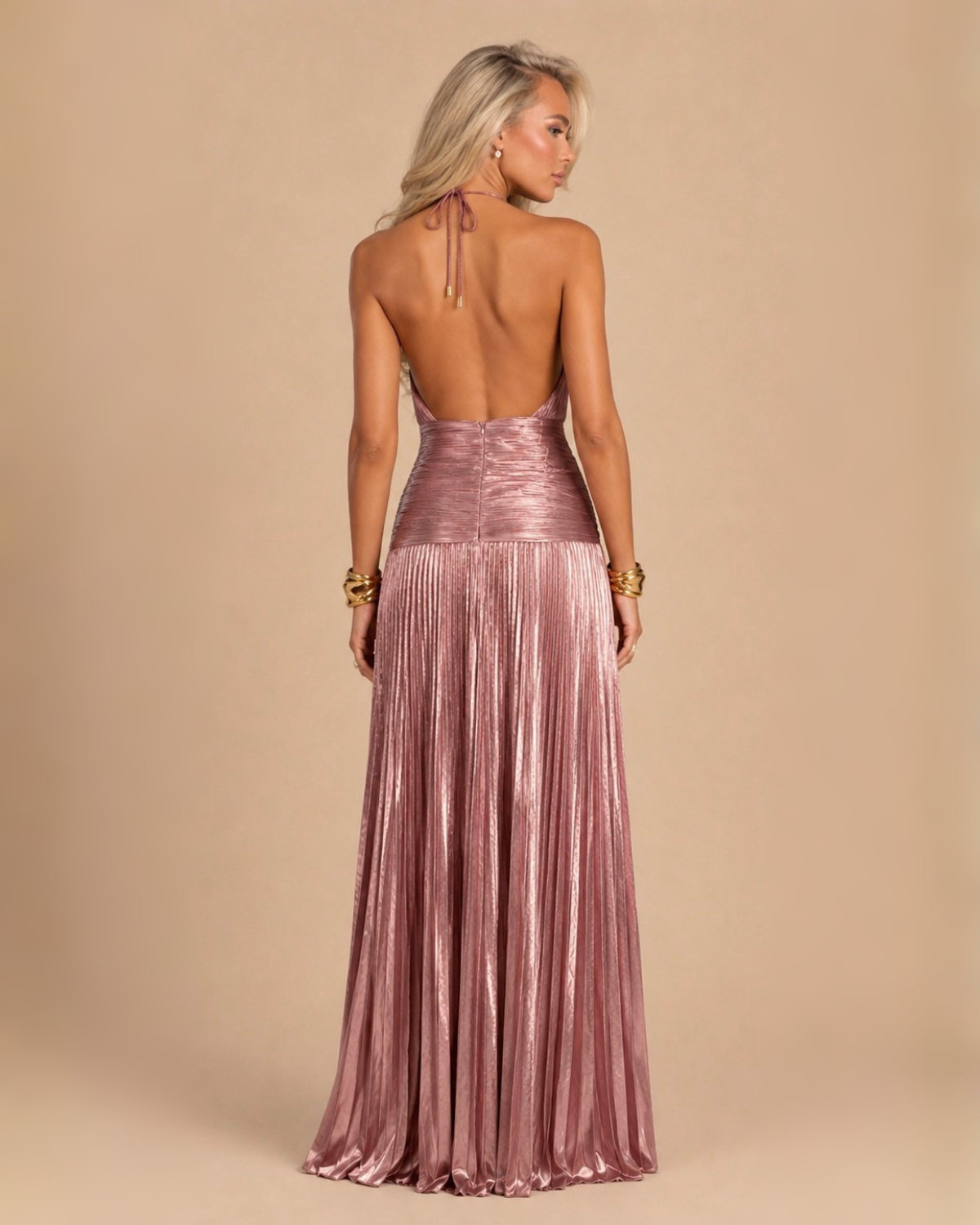 The Calanthe Maxi Dress - Blush Pink