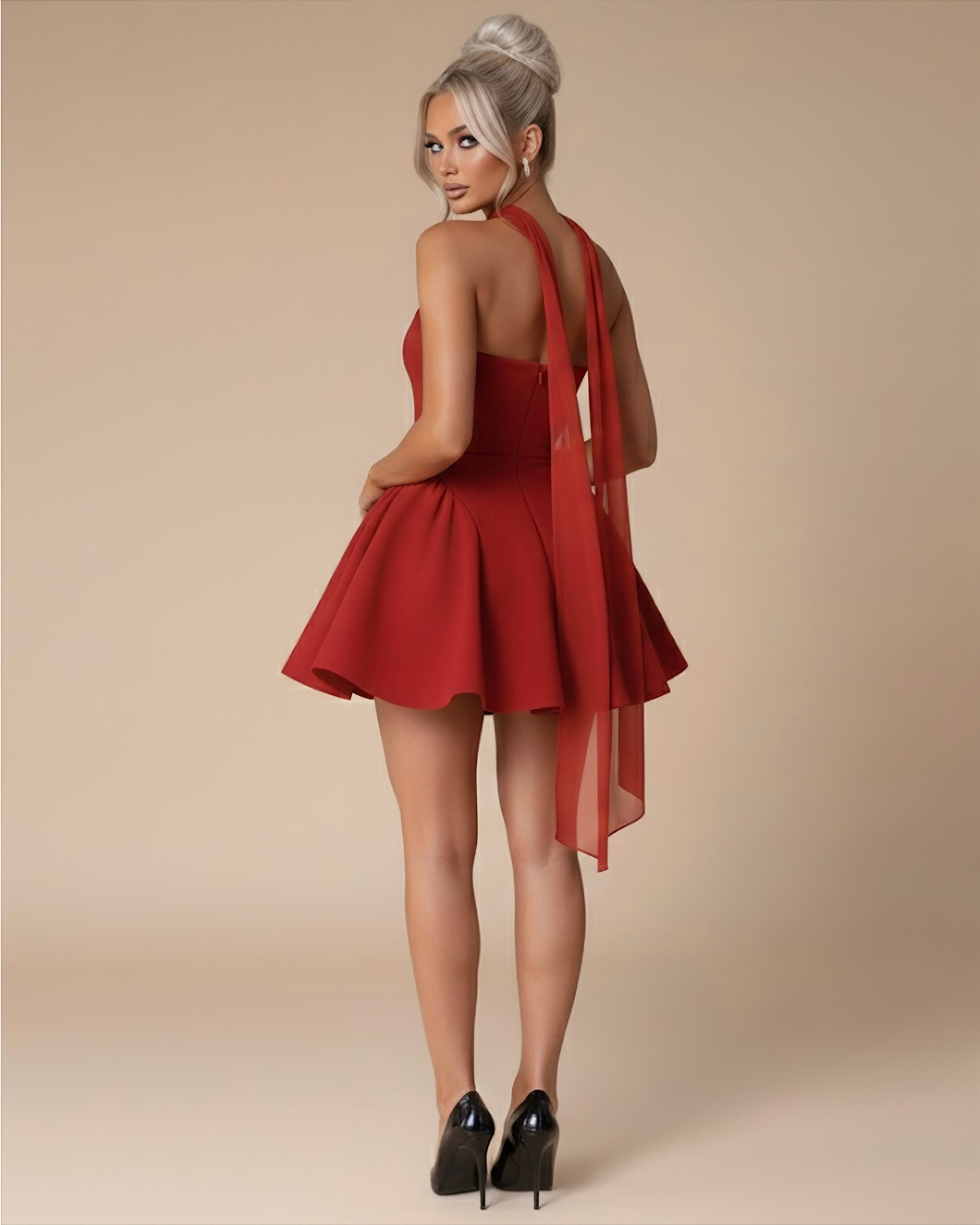 The Luna Mini Dress - Red