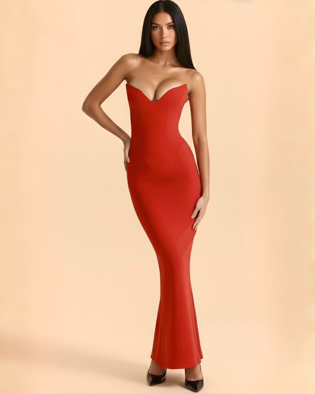 The Marianna Maxi Dress - Red