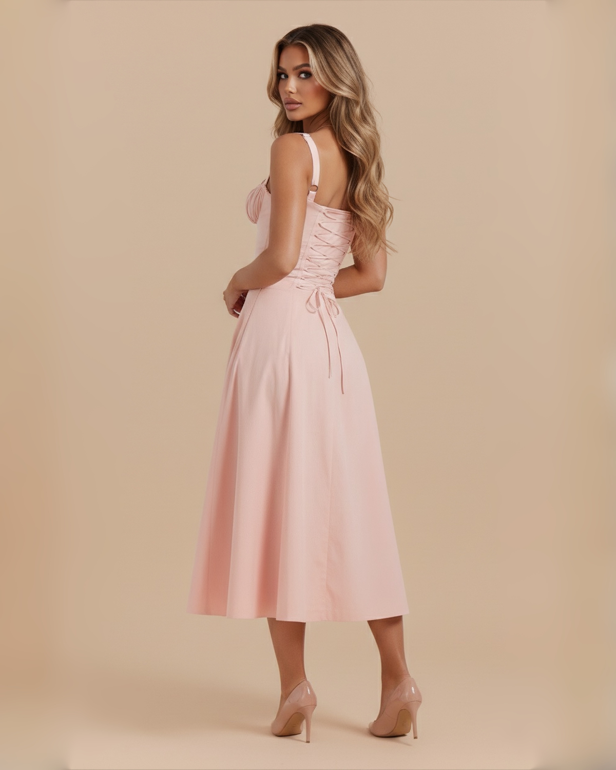 The Iris Maxi Dress - Rose