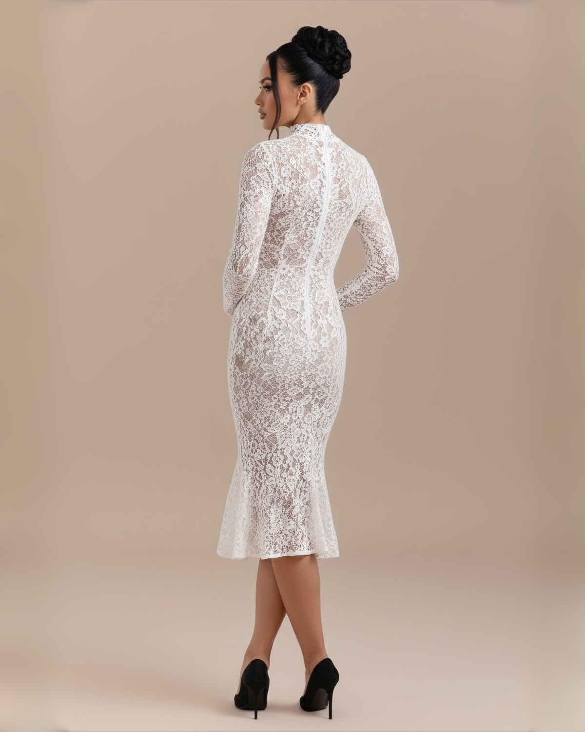 The Faith Lace Midi Dress
