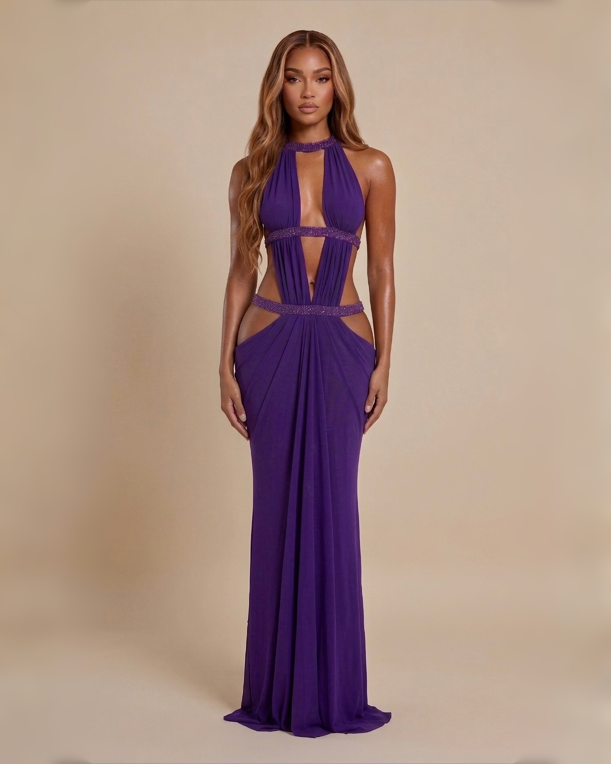 The Ruth Maxi Dress - Purple
